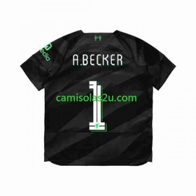 Camisolas de futebol Liverpool A.Becker 1 Guarda Redes Equipamento Alternativa 2023/24 Manga Curta